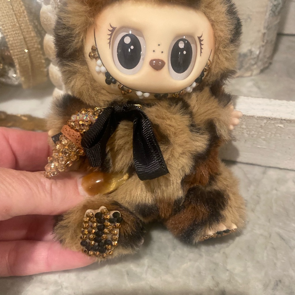Plush Labubu Brown Swarovski
